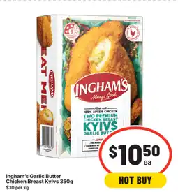 IGA Ingham's Garlic Butter Chicken Breast Kyivs offer