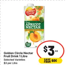 IGA Golden Circle Nectar Fruit Drink offer