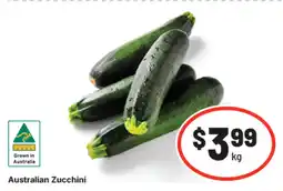 IGA Australian Zucchini offer