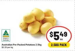 IGA Australian Pre-Packed Potatoes offer