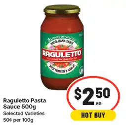 IGA Raguletto Pasta offer