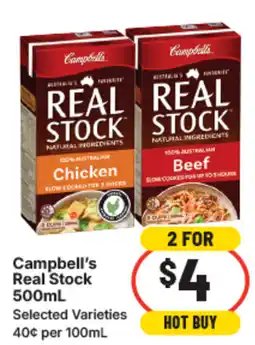 IGA Campbell's Real Stock offer