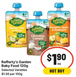 IGA Rafferty's garden baby food offer