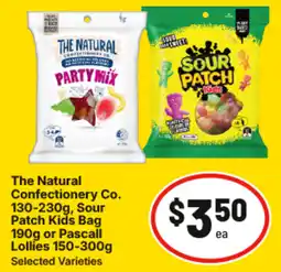 IGA The Natural Confectionery Co. Sour Patch Kids Bag or Pascall Lollies offer