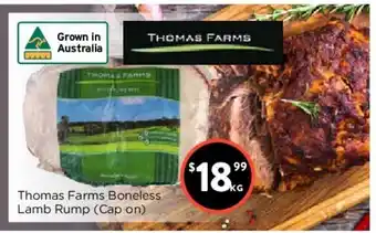 Foodworks Thomas Farms Boneless Lamb Rump offer