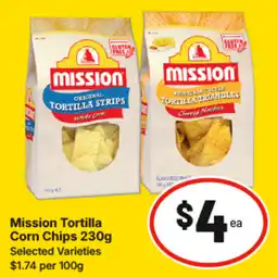 IGA Mission Tortilla Corn Chips offer