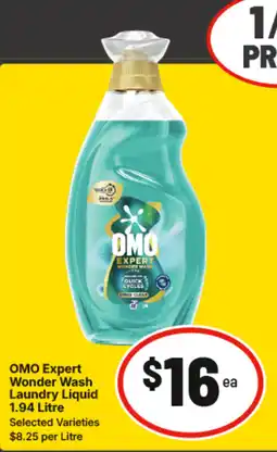IGA Omo expert wonder wash laundry liquid offer