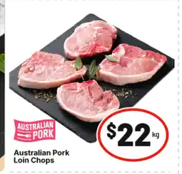 IGA Australian pork loin chops offer