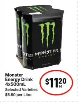 IGA Monster energy drink offer