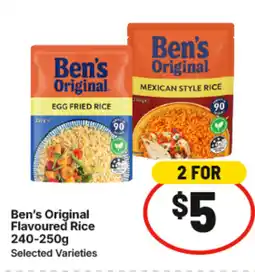 IGA Ben's original flavoured rice offer