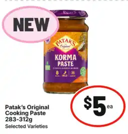 IGA Patak's original cooking paste offer