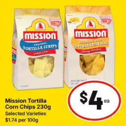 IGA Mission Tortilla Corn Chips offer