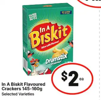 IGA In A Biskit Flavoured Crackers offer