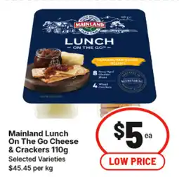 IGA Mainland Lunch On The Go Cheese & Crackers offer