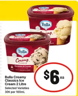 IGA Bulla Creamy Classics Ice Cream offer