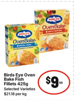 IGA Birds Eye Oven Bake Fish Fillets offer