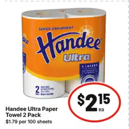 IGA Handee Ultra Paper Towel offer