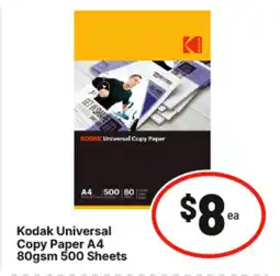 IGA Kodak Universal Copy Paper A4 Kodak Universal Copy Paper A4 80gsm 500 Sheets offer