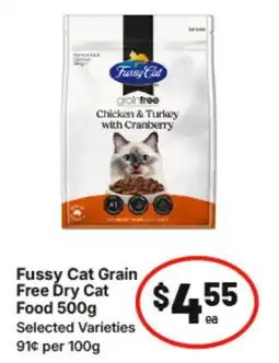 IGA Fussy Cat Grain Free Dry Cat Food offer