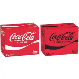 Woolworths Coca-Cola Classic, Diet or Zero Sugar Soft Drink Varieties 30 x 375ml offer