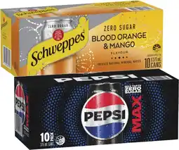 Coles Pepsi or Solo Soft Drink or Schweppes Sparkling Water 10x375mL offer