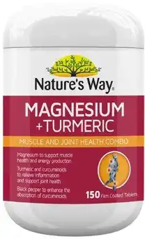 Coles Nature's Way Magnesium + Turmeric Tablets offer