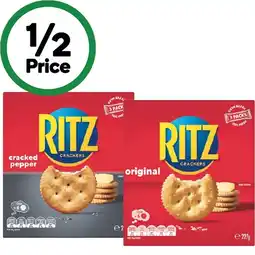 Woolworths Ritz Crackers offer