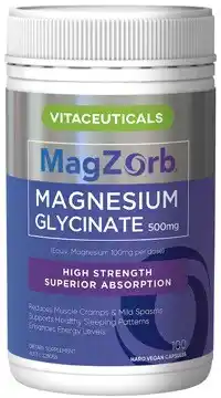 Coles Vitaceuticals MagZorb Magnesium Glycinate Capsules offer