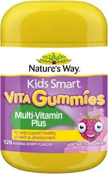 Coles Nature's Way Kids Smart Vita Gummies Multi-Vitamin Plus offer
