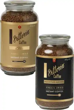 Coles Vittoria Freeze Dried Instant Coffee offer