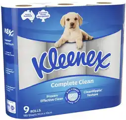 Coles Kleenex Complete Clean Toilet Paper offer