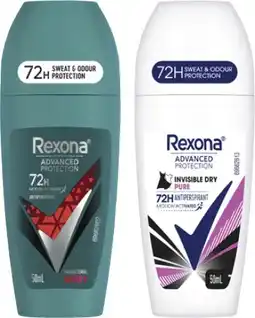 Coles Rexona Advanced 72hr Roll On Deodorant offer