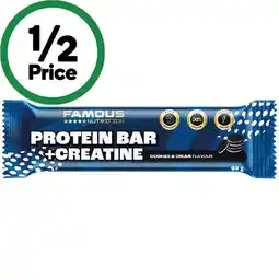 Woolworths Famous Nutrition Protein + Creatine Bar offer