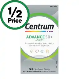 Woolworths Centrum Advance 50+ Tablets offer