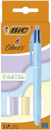 Coles Bic 4 Colour Pastel Pens offer