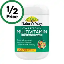 Woolworths Nature’s Way Daily Multivitamin Tablets offer