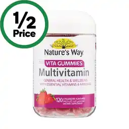 Woolworths Nature’s Way Adult Vita Gummies Multivitamin offer