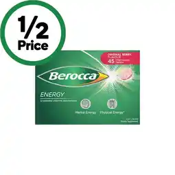 Woolworths Berocca Energy Vitamin Effervescent Tablets offer