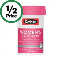 Woolworths Swisse Ultivite Women’s Multivitamin Tablets offer