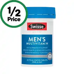 Woolworths Swisse Ultivite Men’s Multivitamin Tablets offer