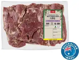Coles Lamb Butterflied with Rosemary & Garlic offer