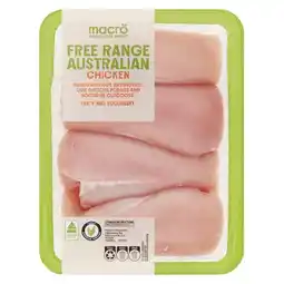 Woolworths Macro Free Range Australian Fresh RSPCA Approved Chicken Breast Fillets Skinless Bulk Tray offer