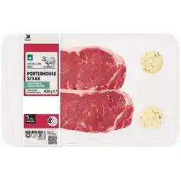 Woolworths Australian Beef Porterhouse Steak & Butter offer