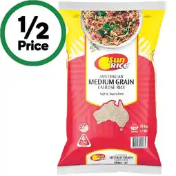 Woolworths SunRice White Medium Grain Rice offer