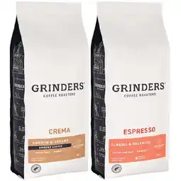 Woolworths Grinders Beans or Ground Coffee 1 kg offer