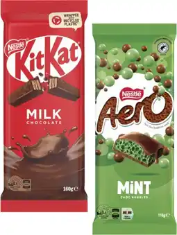 Coles Nestlé Block Chocolate-180g offer
