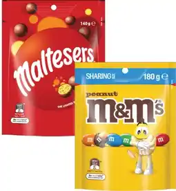 Coles Mars M&M's, Maltesers or Pods 120g-180g offer