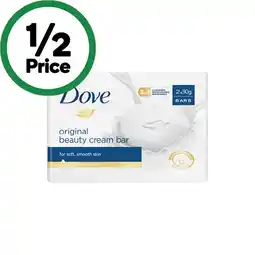 Woolworths Dove Beauty Bar Soap x 2 offer