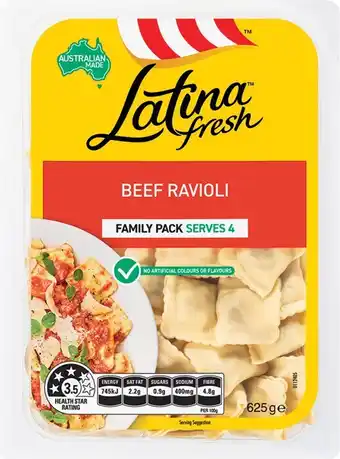Coles Latina Filled Pasta offer
