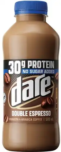 Coles Dare Protein Double Espresso Iced Coffee offer